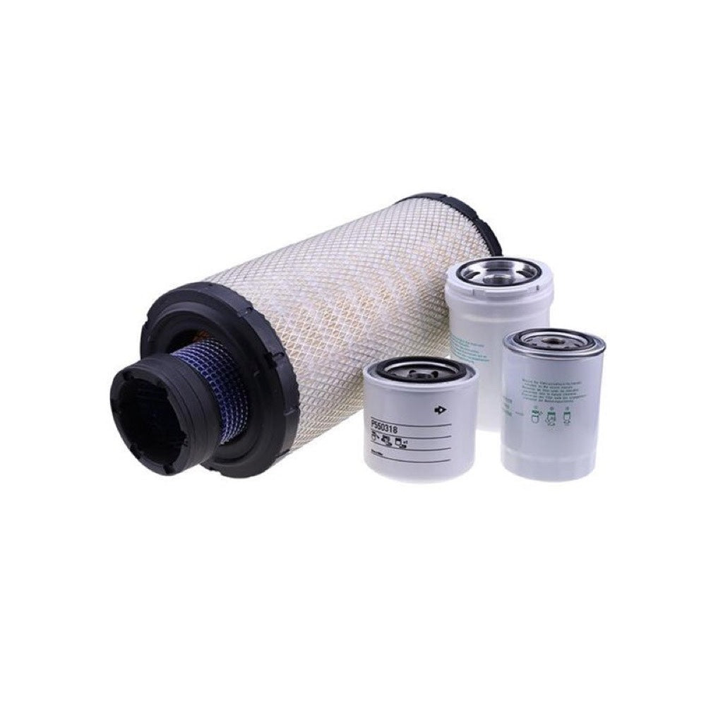 Service Filter Kit for use with Kubota Engine V3800-TIEF4 Compact Track Loader SVL95-2S
